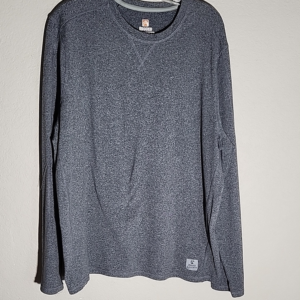 Rugged Elements Mens Shirt Size L longsleeve gray Durable Utility